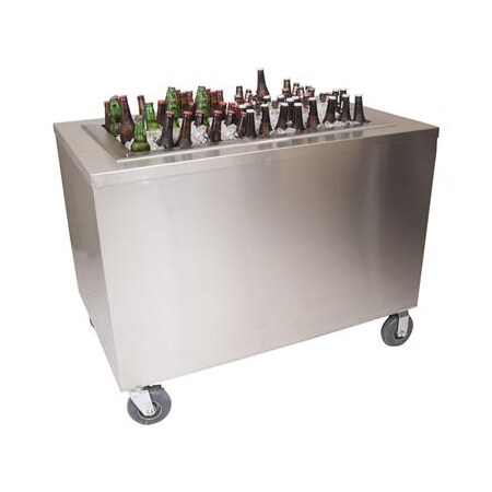 Bk Resources Stainless Steel Portable Beverage Center Sliding Doors 30 X 60 PBC-3060S